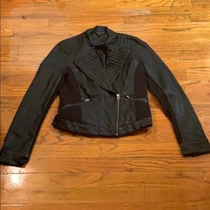 Rock & Republic Pleather Vinyl Corduroy Jacket
